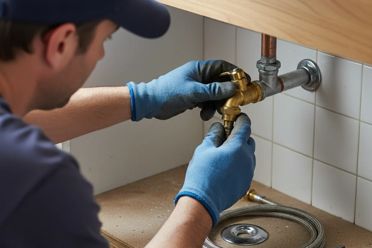 Shutoff valve and fitting work during Emergency Plumbing in Dacula